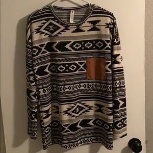 Tribal pattern long sleeve